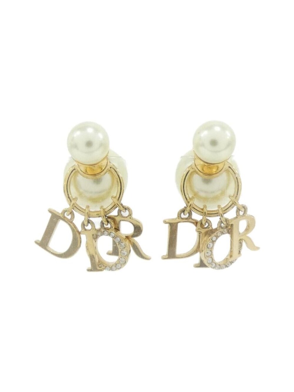 Dior Tribal Earrings Gold